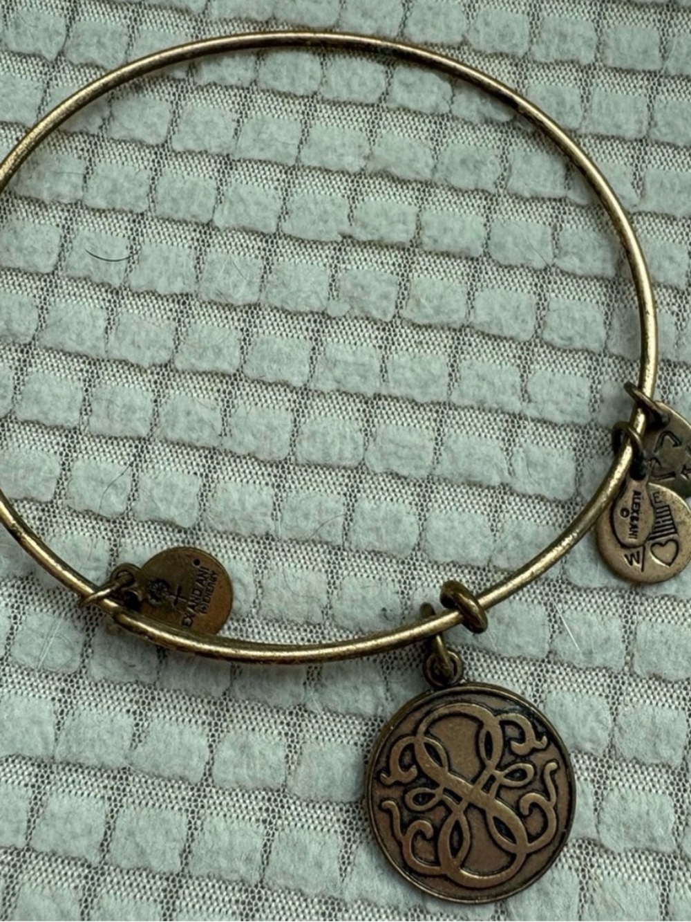 Alex and Ani Antique Gold Charm Bangle Bracelets BUNDLE